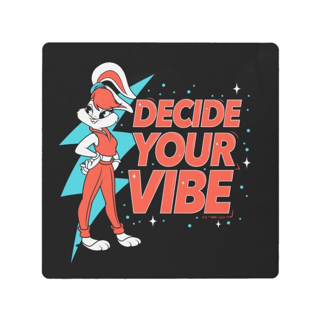 ロラバニーがあなたの雰囲気を決める メタルプリント (正面)