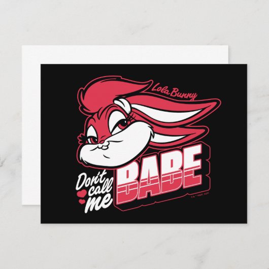 ロラバニーは私をBabeと呼ばない ノートカード (正面/裏面)