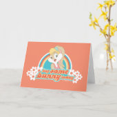 ロラバニーハグ今日のバニー カード (黄色い花)