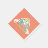 ロラバニーハグ今日のバニー スタンダードカクテルナプキン (角)