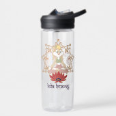 ロラバニーヨガロータスポーズ ウォーターボトル (左面)