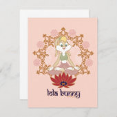 ロラバニーヨガロータスポーズ ノートカード (正面/裏面)