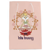 ロラバニーヨガロータスポーズ ミディアムペーパーバッグ (正面)