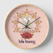 ロラバニーヨガロータスポーズ 壁時計 (正面)