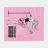 ロラバニー私はバンドと一緒にいる フリースブランケット (正面(横))