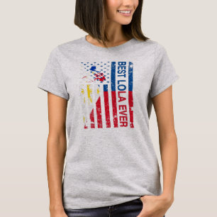 ロラフィリピノおばあちゃんフィリピンアメリカ人 Tシャツ
