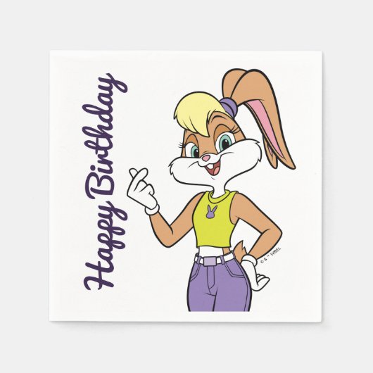 ロラフィンガーハート スタンダードカクテルナプキン (正面)