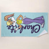 ロラフィンガーハート ビーチタオル (正面)