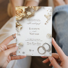 ロラルとツー結婚のリングや輪は洗練さ救れた 招待状