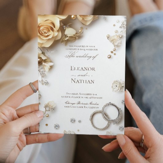 ロラルとツー結婚のリングや輪は洗練さ救れた 招待状