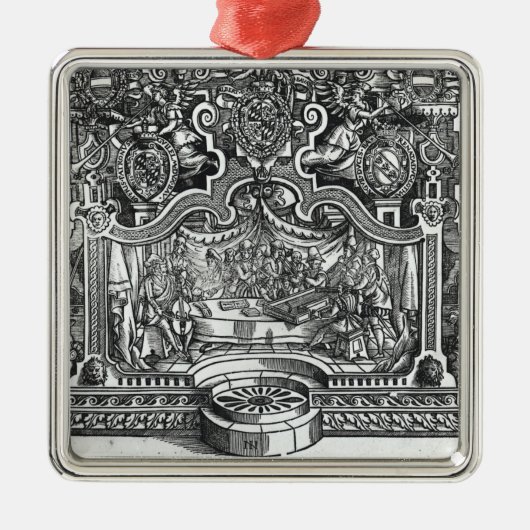 ロランドde Lassus著「混乱」のFrontispiece メタルオーナメント (正面)