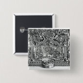 ロランドde Lassus著「混乱」のFrontispiece 缶バッジ (正面&裏面)