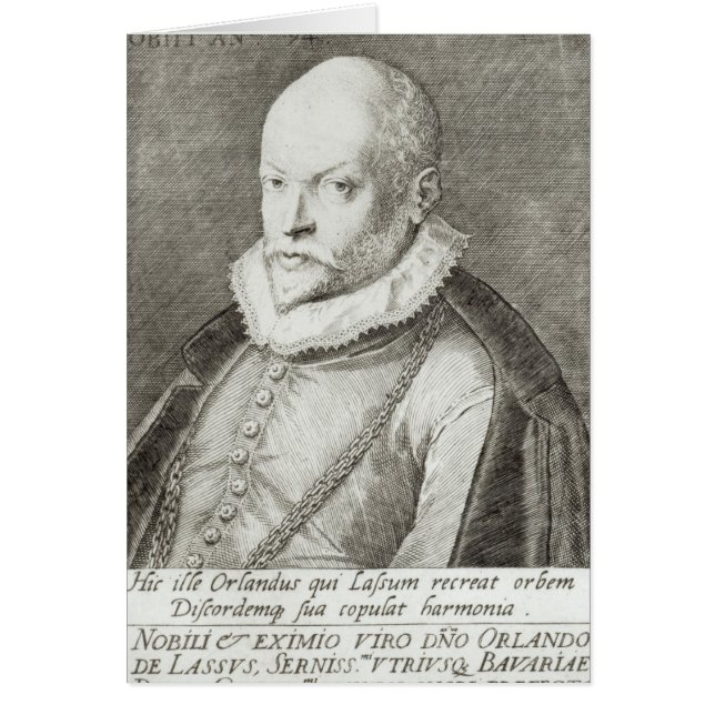 ロランドde Lassus 1593-94年のポートレート (正面)