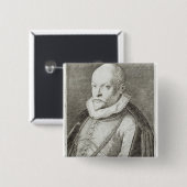 ロランドde Lassus 1593-94年のポートレート 缶バッジ (正面&裏面)