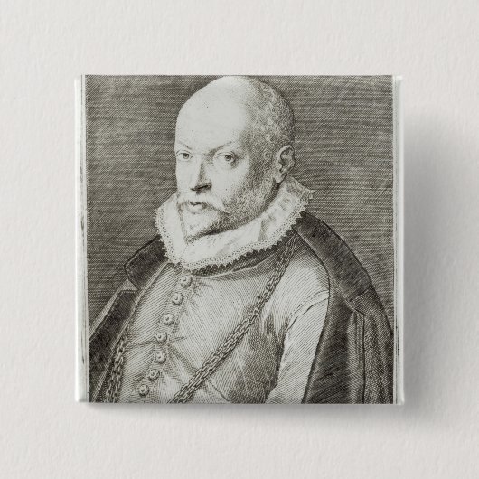 ロランドde Lassus 1593-94年のポートレート 缶バッジ (正面)
