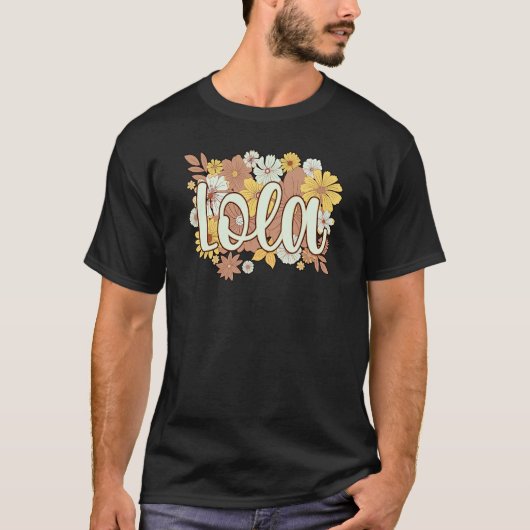 ロラ祖母フラワーズロラ祖母 Tシャツ (正面)