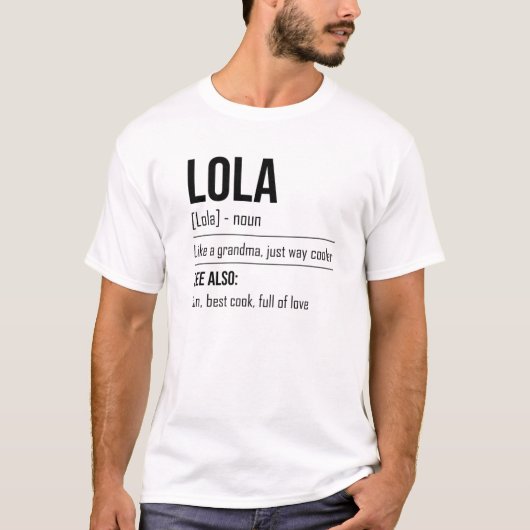 ロラ笑わされるの祖母ナンナニーフィリピン人S Tシャツ (正面)