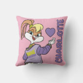 ロラ・チューンスクワッド™バーシティハート クッション (裏面)