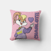 ロラ・チューンスクワッド™バーシティハート クッション (正面)