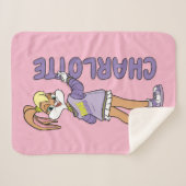 ロラ・チューンスクワッド™バーシティハート シェルパブランケット (正面(横))