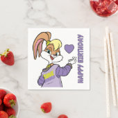 ロラ・チューンスクワッド™バーシティハート スタンダードカクテルナプキン (インサイチュ)