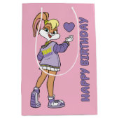 ロラ・チューンスクワッド™バーシティハート ミディアムペーパーバッグ (正面)