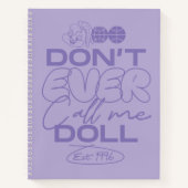 ロラ「ドールなんて呼ぶな」 ノートブック (正面)