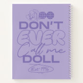 ロラ「ドールなんて呼ぶな」 ノートブック (裏面)