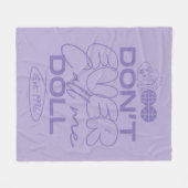 ロラ「ドールなんて呼ぶな」 フリースブランケット (正面(横))