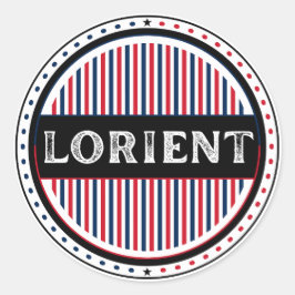ロリアン市への誇りエンブレム - フランスのアイデンティティ ラウンドシール