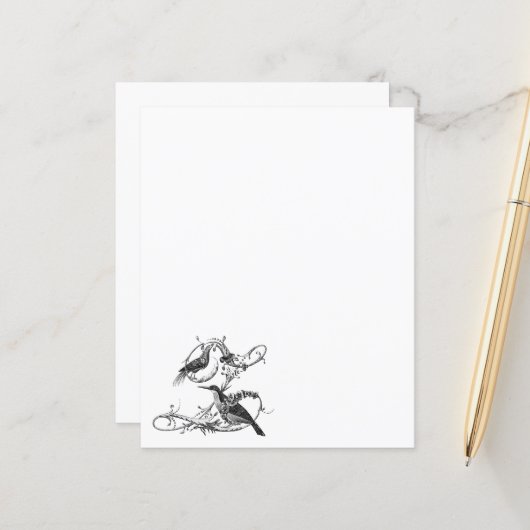 ロリオリヴィンテージデザインイタリアン紙 (正面/裏面インサイチュ)