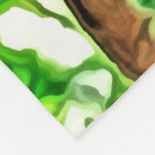 ロリカラフルスの枝 – パロッツ – 絵画s フリースブランケット (角)