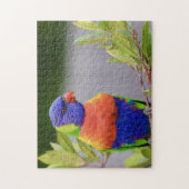 ロリケート鳥のオウムの動物の羽 ジグソーパズル (縦)