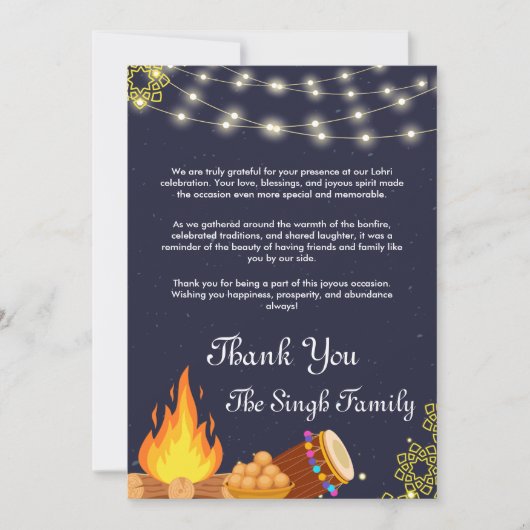 ロリサンキューカードテンプレート 招待状 (正面)