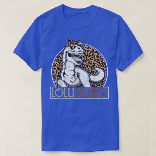 ロリザウルス恐竜ロリレオパードマザーズDay Gran Tシャツ (デザイン正面)