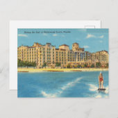 ロリダ州ハリウッドビーチでのライディング・ザ・サーフ ポストカード (正面/裏面)