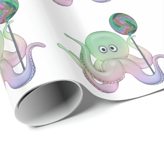 ロリポップタコ ラッピングペーパー (ロールコーナー)