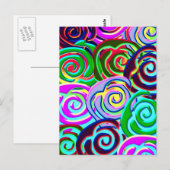 ロリポップパターン ポストカード (正面/裏面)