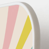 'ロリポップビベス',レトロパーソナライズされた ピックルボールラケット (左詳細)