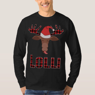 ロリポップ・アートのクリスマスマッチングファミリーグループムース Tシャツ