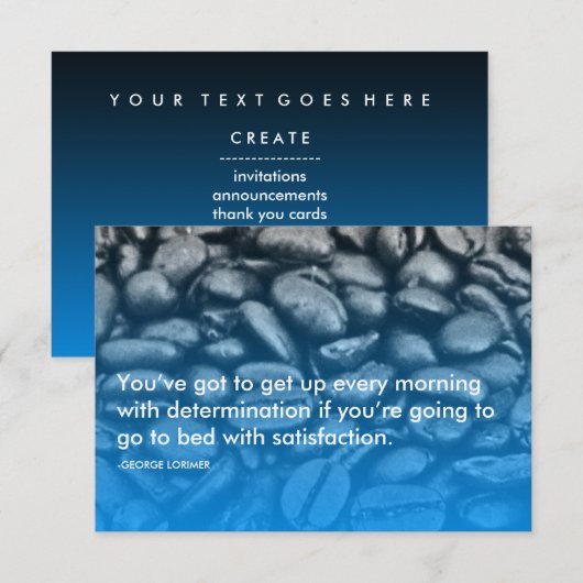 ロリマー決意名言 招待状 (正面/裏面)