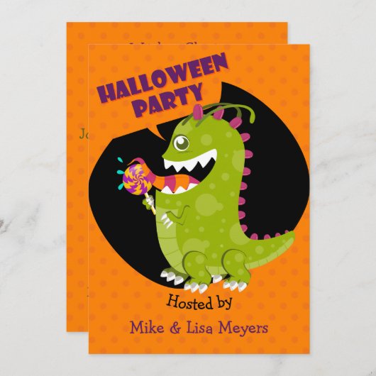 ロリモンスター ハロウィンパーティー 招待状 (正面/裏面)