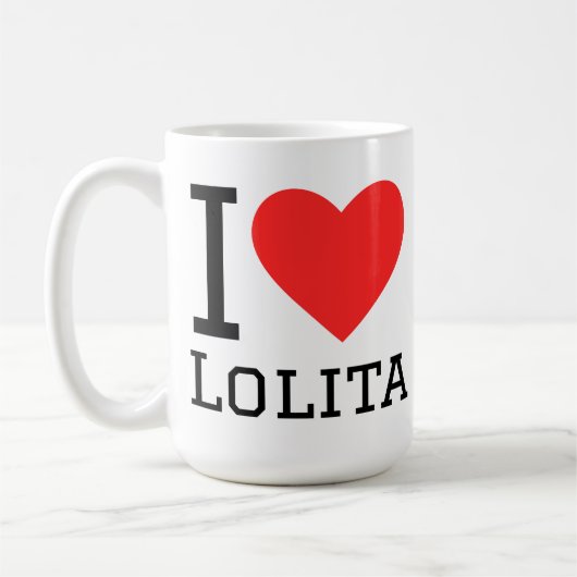 ロリータが好きです コーヒーマグカップ (左)