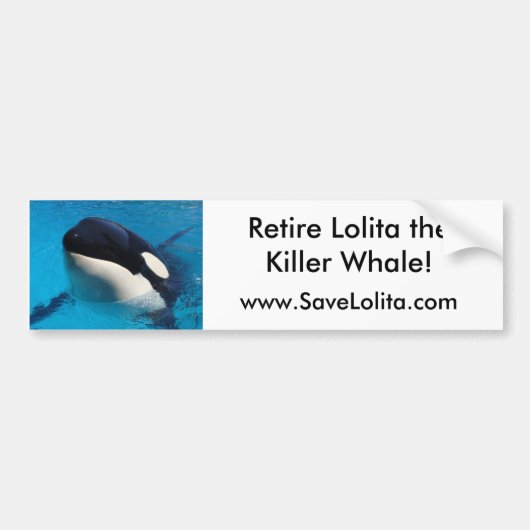 ロリータのバンパーステッカー バンパーステッカー (正面)