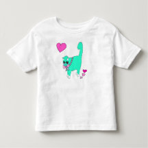 ロリータドリームキャットTシャツ - オリジナル手描きアート