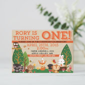 ロリーファースト誕生日招待状 招待状 (スタンド正面)