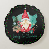 ロリーフォークリスマスノームオーナメント ラウンドクッション (正面)