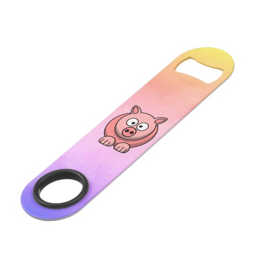 ロリーポリパステルピンクピグピギー スピード栓抜き (正面アングル)