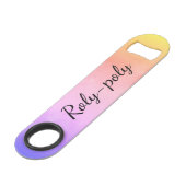 ロリーポリパステルピンクピグピギー スピード栓抜き (裏面アングル)