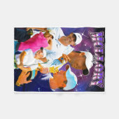 ロリーメモリヴィンテージ フリースブランケット (正面(横))